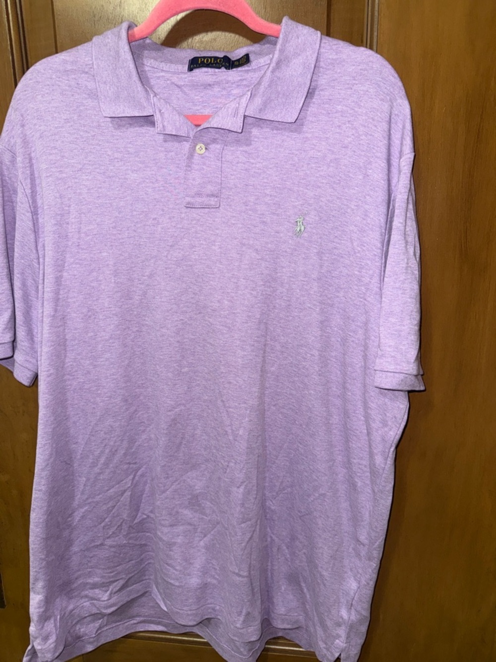 Polo by Ralph Lauren Light Lavender heathered  Polo Shirt XL